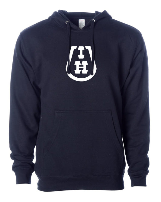 The Iron Horse Logo unisex hoodie - Navy